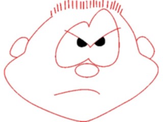 Sticker Custom Preview Image #100058 People Faces Cartoons Angry Boy