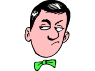 Sticker Custom Preview Image #100131 People Faces Cartoons Bow Tie02