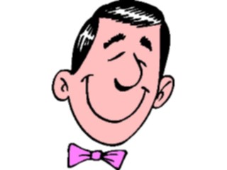 Sticker Custom Preview Image #100132 People Faces Cartoons Bow Tie03