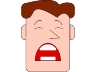 Sticker Custom Preview Image #100149 People Faces Cartoons Brown Hair Crying