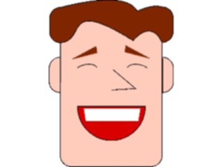 Sticker Custom Preview Image #100150 People Faces Cartoons Brown Hair Happy