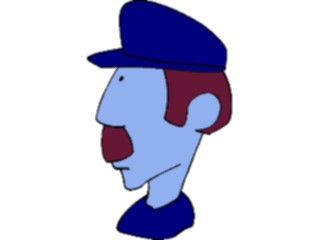 Sticker Custom Preview Image #100163 People Faces Cartoons Capped Workman