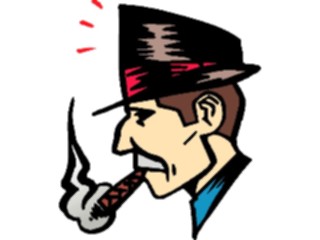 Sticker Custom Preview Image #100170 People Faces Cartoons Cigar Man