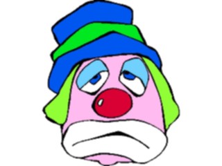 Sticker Custom Preview Image #100178 People Faces Cartoons Clown Sad