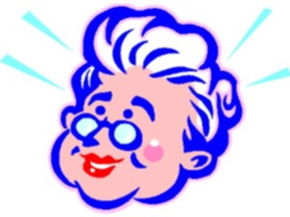 Sticker Custom Preview Image #100200 People Faces Cartoons Elderly Woman