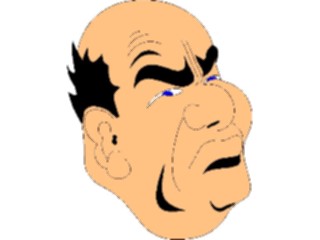 Sticker Custom Preview Image #100245 People Faces Cartoons Grouchy Man