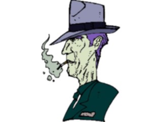 Sticker Custom Preview Image #100250 People Faces Cartoons Guy Smoking Cigarette3