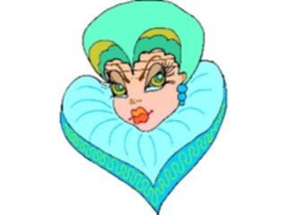 Sticker Custom Preview Image #100274 People Faces Cartoons Heart Collar