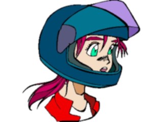 Sticker Custom Preview Image #100277 People Faces Cartoons Helmet Girl1