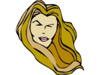 Sticker Custom Preview Image #100302 People Faces Cartoons Long Hair2