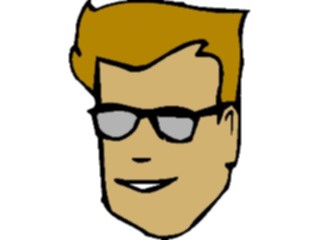 Sticker Custom Preview Image #100322 People Faces Cartoons Manwith Shades