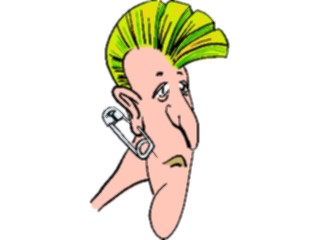 Sticker Custom Preview Image #100326 People Faces Cartoons Mohawk