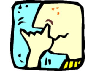 Sticker Custom Preview Image #100344 People Faces Cartoons Nose Picking