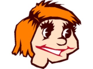 Sticker Custom Preview Image #100350 People Faces Cartoons Orange Hair1