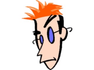 Sticker Custom Preview Image #100352 People Faces Cartoons Orange Hair3