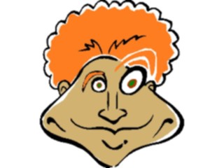 Sticker Custom Preview Image #100353 People Faces Cartoons Orange Hair4