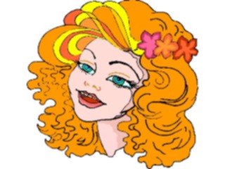 Sticker Custom Preview Image #100355 People Faces Cartoons Orange Hair6