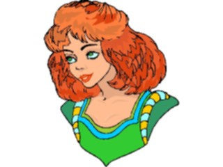 Sticker Custom Preview Image #100356 People Faces Cartoons Orange Hair7