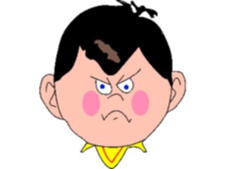 Sticker Custom Preview Image #100365 People Faces Cartoons Pink Cheeks Angry