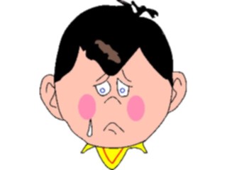 Sticker Custom Preview Image #100366 People Faces Cartoons Pink Cheeks Crying