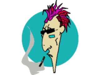 Sticker Custom Preview Image #100398 People Faces Cartoons Punk Rocker2