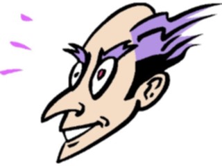 Sticker Custom Preview Image #100407 People Faces Cartoons Purple Hair2