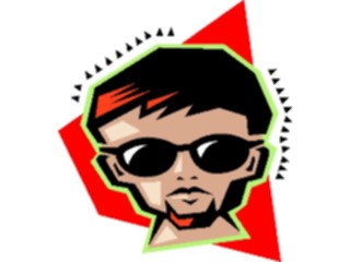 Sticker Custom Preview Image #100416 People Faces Cartoons Red Goatee