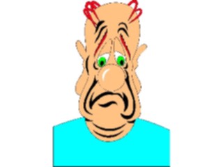 Sticker Custom Preview Image #100425 People Faces Cartoons Sad Man