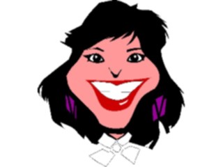 Sticker Custom Preview Image #100489 People Faces Cartoons Smiling Woman3