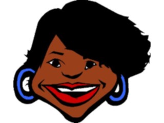 Sticker Custom Preview Image #100490 People Faces Cartoons Smiling Woman4