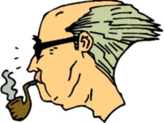 Sticker Custom Preview Image #100492 People Faces Cartoons Smoking Pipe1