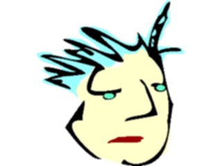 Sticker Custom Preview Image #100503 People Faces Cartoons Spiked Hair