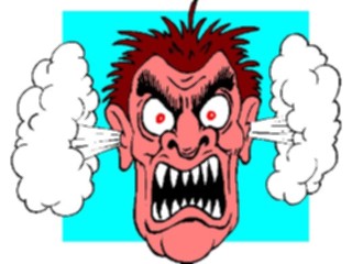 Sticker Custom Preview Image #100509 People Faces Cartoons Steaming Mad1