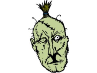 Sticker Custom Preview Image #100513 People Faces Cartoons Stitched Up Head