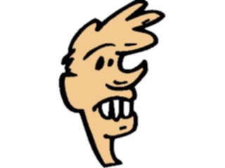 Sticker Custom Preview Image #100542 People Faces Cartoons Toothy Grin1