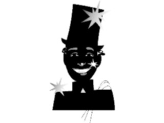 Sticker Custom Preview Image #100545 People Faces Cartoons Top Hat Man