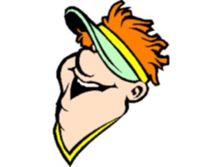 Sticker Custom Preview Image #100551 People Faces Cartoons Visor Man