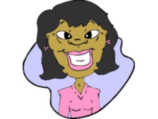 Sticker Custom Preview Image #100572 People Faces Cartoons Woman Grinning