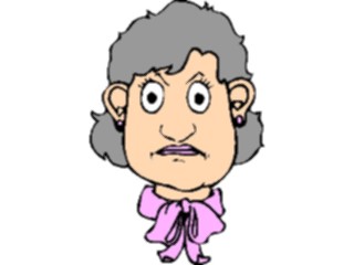 Sticker Custom Preview Image #100576 People Faces Cartoons Woman Mad