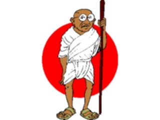 Sticker Custom Preview Image #101005 People Famous Historical Gandhi1