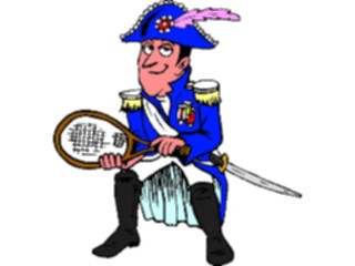 Sticker Custom Preview Image #101024 People Famous Historical Napoleon Playing Tennis