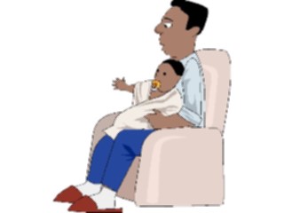 Sticker Custom Preview Image #101090 People General Childwith Fatherin Chair