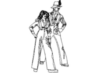 Sticker Custom Preview Image #101120 People General Couplein Overalls