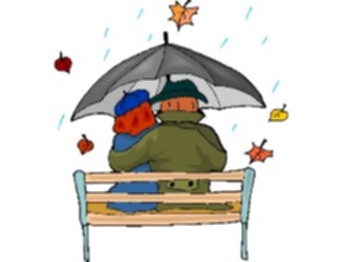 Sticker Custom Preview Image #101122 People General Couplein Rain