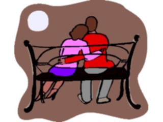 Sticker Custom Preview Image #101128 People General Coupleon Bench