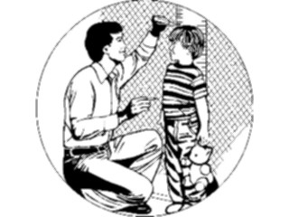 Sticker Custom Preview Image #101150 People General Dad Measuring Son
