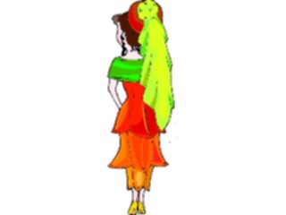 Sticker Custom Preview Image #101214 People General Girlin Flower Dress