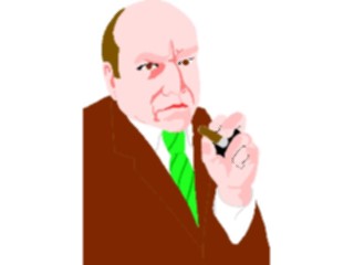 Sticker Custom Preview Image #101278 People General Man Holding Cigar