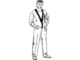 Sticker Custom Preview Image #101285 People General Manin Cardigan