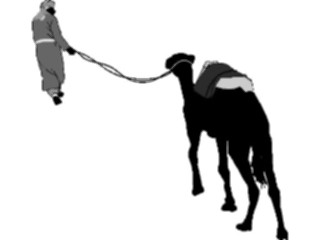 Sticker Custom Preview Image #101331 People General Man Leading Camel
